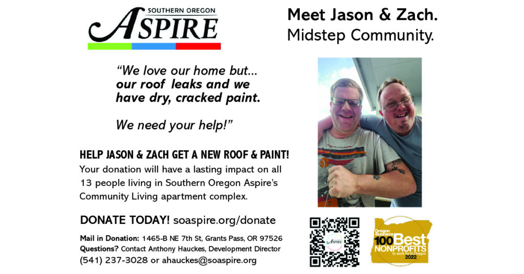 We Need Your Help Donate Southern Oregon Aspire